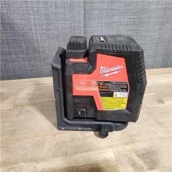 HOUSTON LOCATION - AS-IS Milwaukee 3521-21 4V Lithium-Ion Cordless USB Rechargeable Green Beam Cross Line Laser