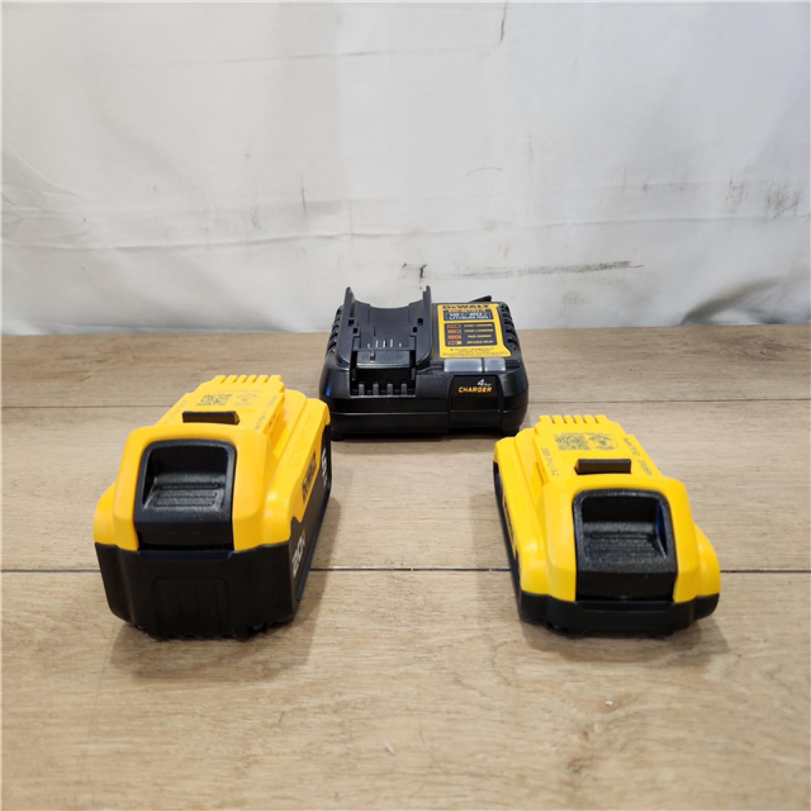 AS-IS- DEWALT 20V MAX Lithium-Ion Battery Kit with 5.0Ah and 2.0Ah Battery and Charger