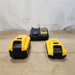 AS-IS- DEWALT 20V MAX Lithium-Ion Battery Kit with 5.0Ah and 2.0Ah Battery and Charger
