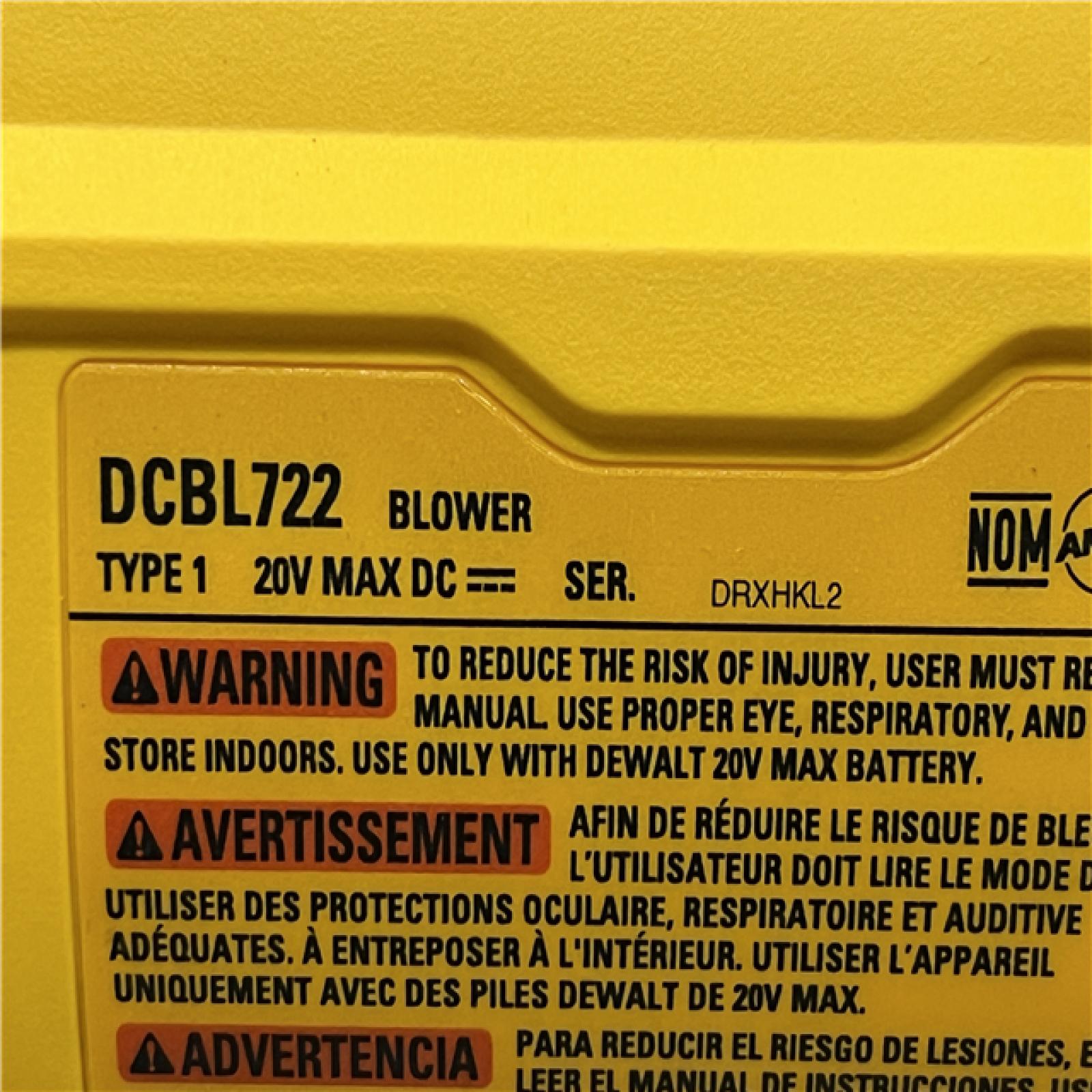 AS-IS DEWALT 20V MAX* XR Brushless Cordless Handheld Blower Kit