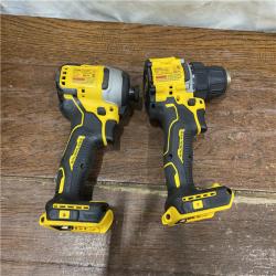 AS-IS DEWALT ATOMIC 20-Volt MAX Lithium-Ion Cordless Combo Kit (2-Tool) with (2) 2.0Ah Batteries, Charger and Bag