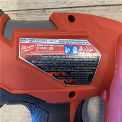 AS-IS Milwaukee FUEL 18-Volt Lithium-Ion Brushless Cordless 18-Gauge 1/4 in. Narrow Crown Stapler (Tool-Only)