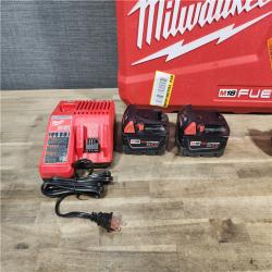 HOUSTON LOCATION - AS-IS MILWAUKEE M18 FUEL 18V Lithium-Ion Brushless Cordless Hammer Drill and Impact Driver Combo Kit (2-Tool) with 2 Batteries