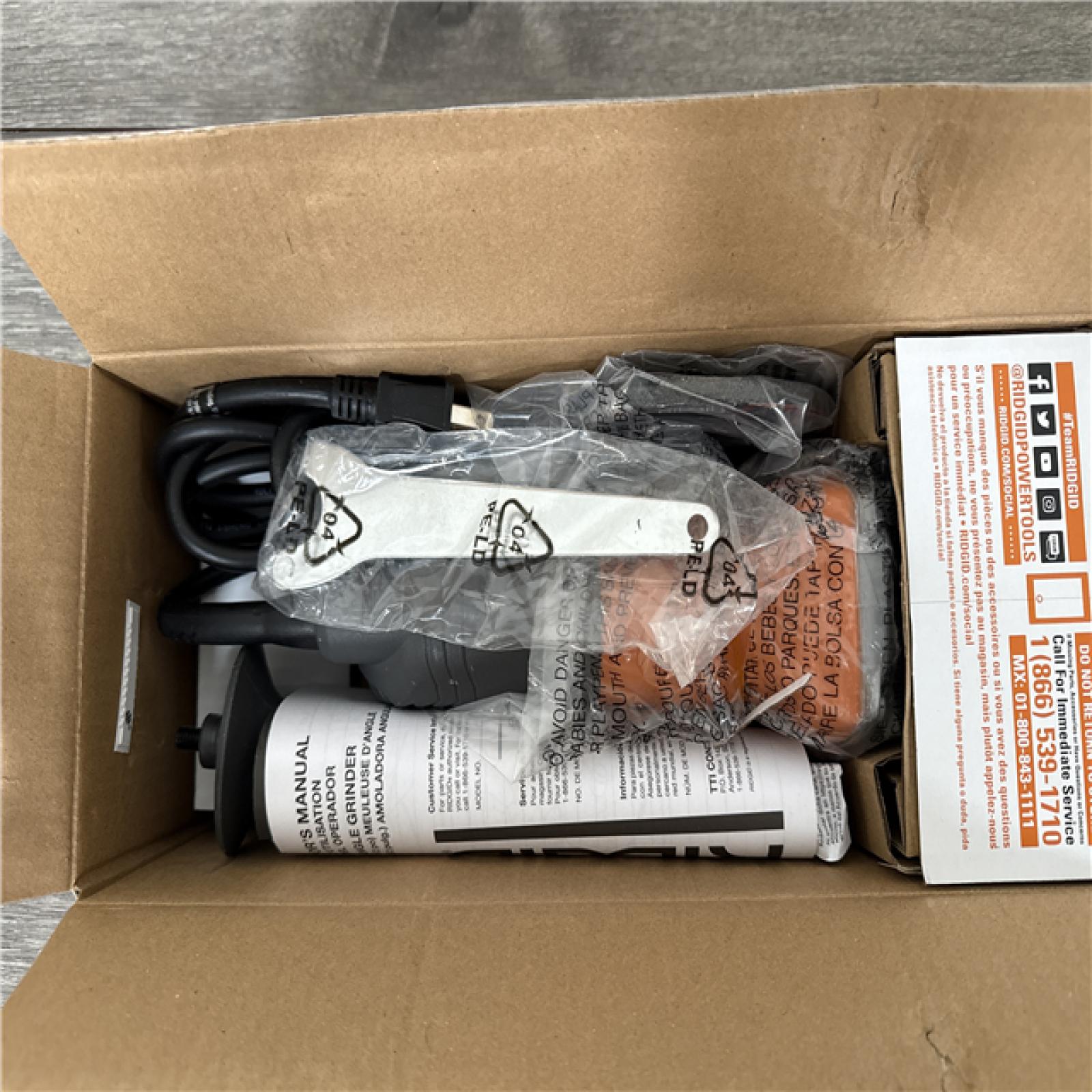 California NEW Ridgid 4-1/2 Angle Grinder