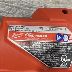 AS-IS Milwaukee FUEL 18-Volt Lithium-Ion Brushless Cordless Gen II 18-Gauge Brad Nailer (Tool-Only)