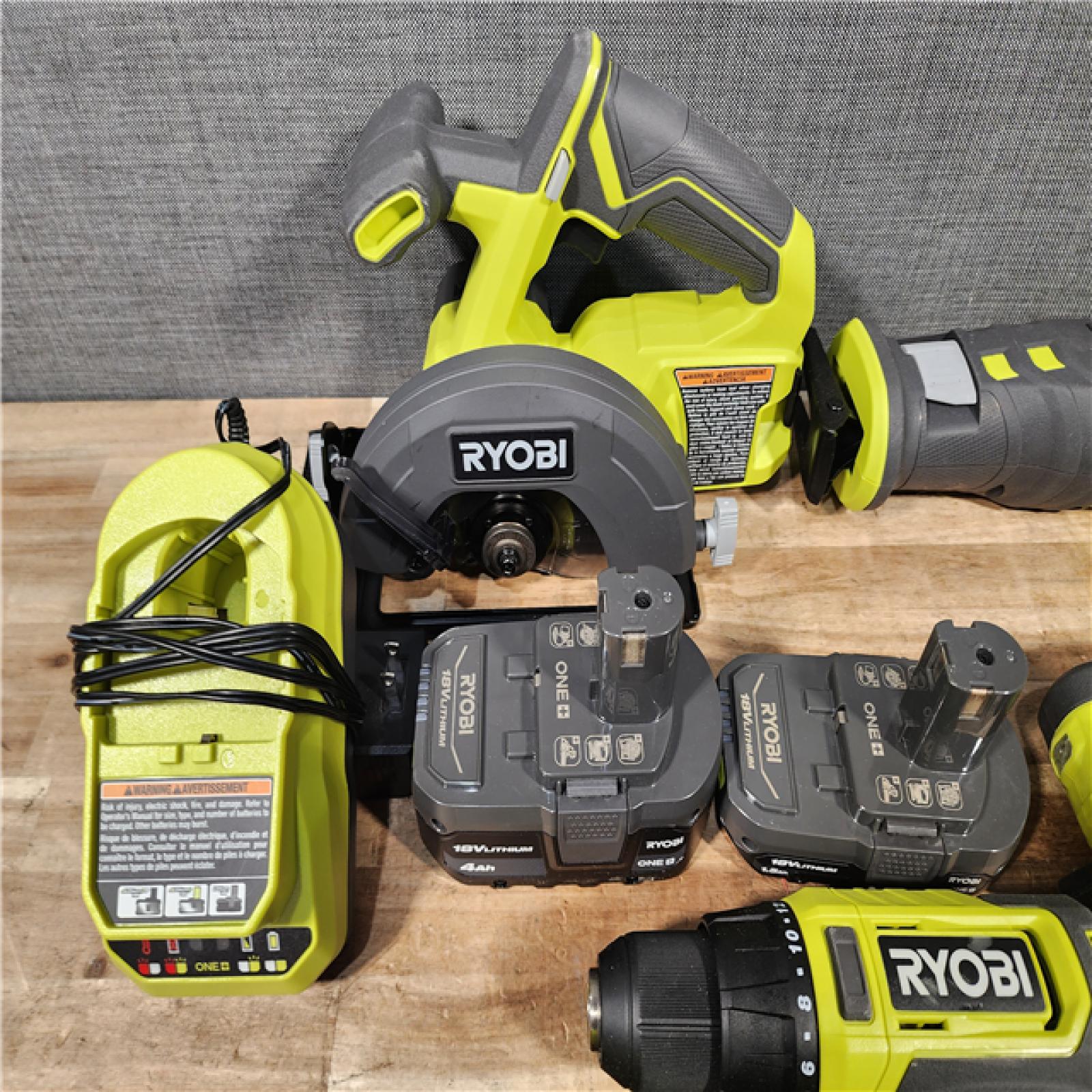 HOUSTON LOCATION - AS - IS RYOBI ONE+ 18V Cordless 6-Tool Combo