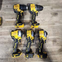 HOUSTON LOCATION - AS-IS DEWALT 5 TOOL COMBO KIT W/ (2) BATTERY & CHARGER