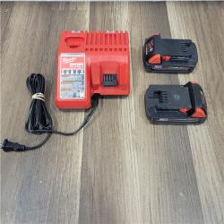 AS-IS Milwaukee M18 18V Lithium-Ion Brushless Cordless Compact Drill/Impact Combo Kit (2-Tool) W/(2) 2.0 Ah Batteries, Charger & Bag