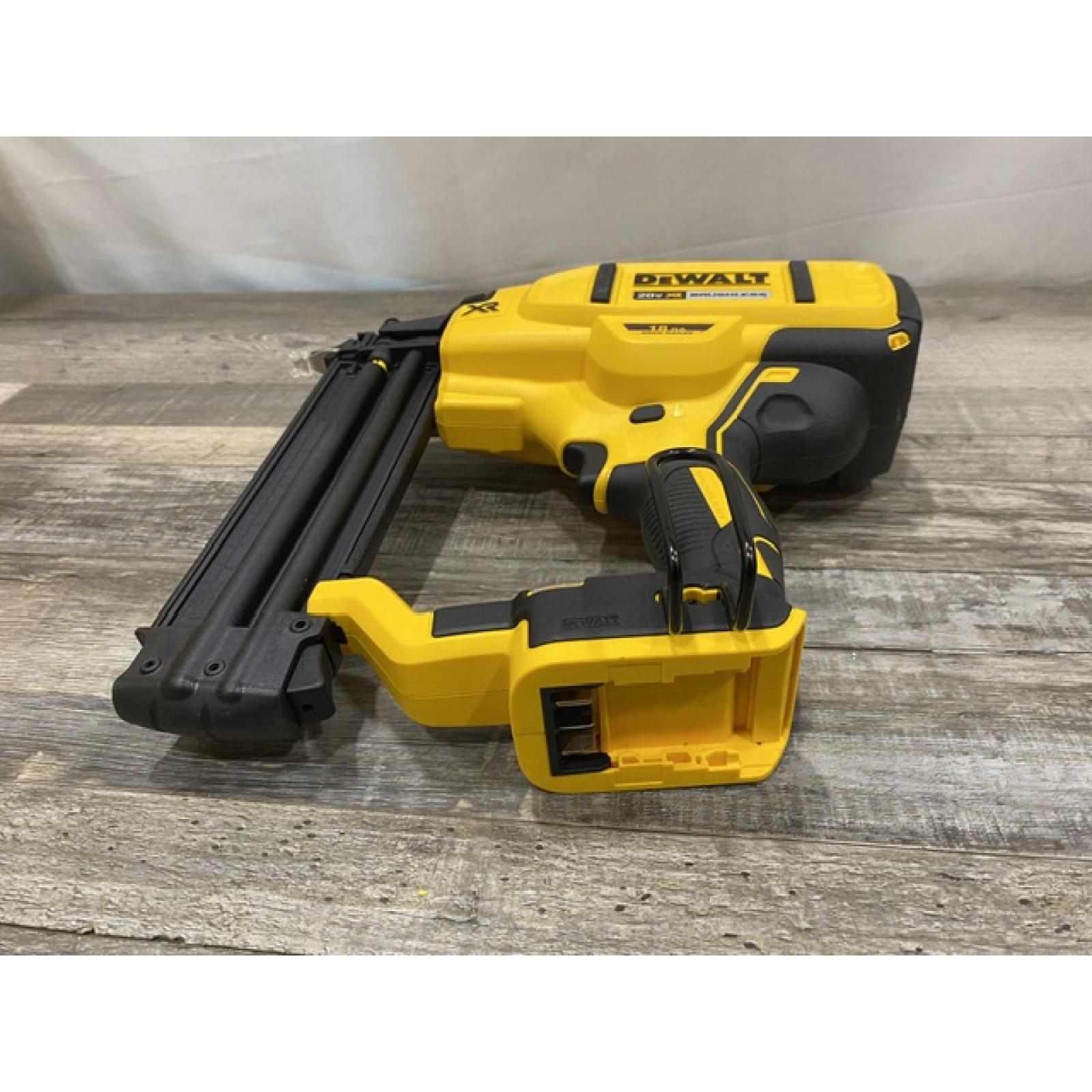 AS-IS DEWALT 20V MAX XR Lithium-Ion Electric Cordless 18-Gauge Brad Nailer (Tool Only)