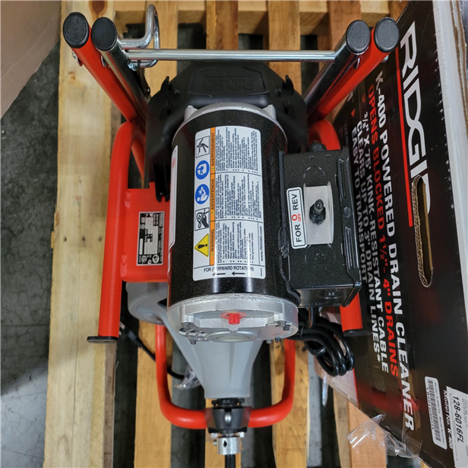 CALIFORNIA AS-IS K400 POWERED DRAIN CLEANER