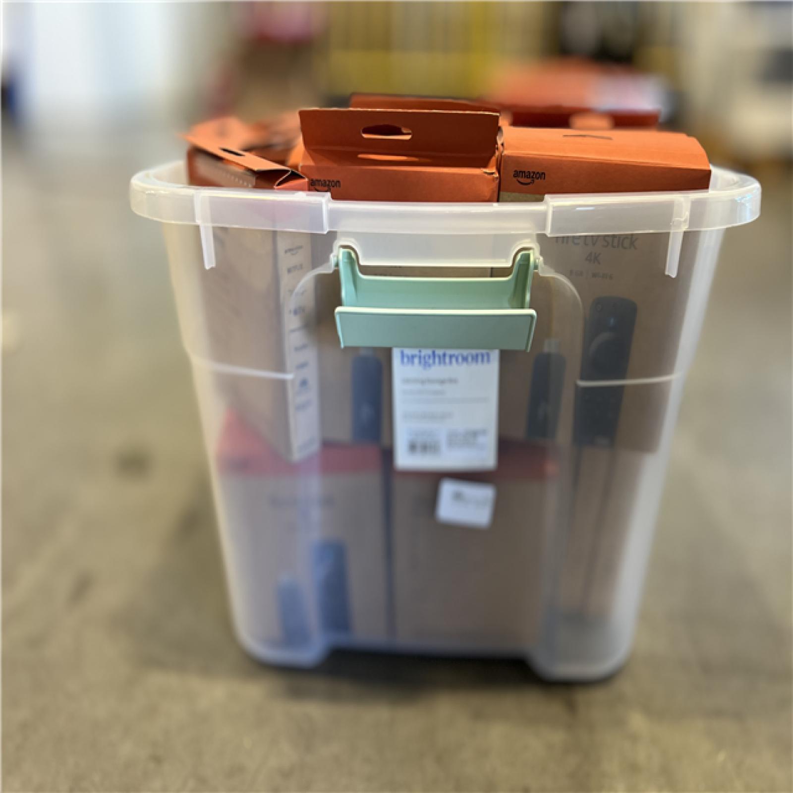 DALLAS LOCATION- Amazon Fire TV Stick 4K streaming device  includes support for Wi-Fi 6  Dolby Vision/Atmos  free & live TV -(94 UNITS)