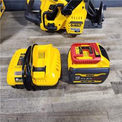 HOUSTON LOCATION - AS-IS DEWALT DCS577X1 60V FLEXVOLT MAX Lithium-Ion 7-1/4 Brushless Cordless Wormdrive Style Circular Saw Kit 9.0 Ah