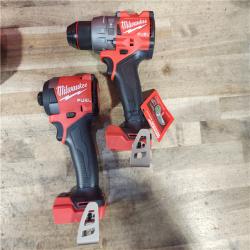 HOUSTON LOCATION - AS-IS (APPEARS LIKE NEW) Milwaukee FUEL 18V Lithium-Ion Brushless Cordless Hammer Drill and Impact Driver Combo Kit