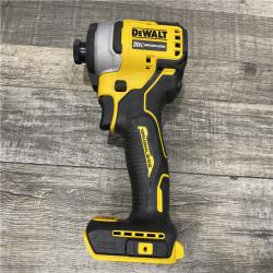 AS-IS DEWALT Atomic 20V Max Lithium-Ion Brushless Cordless Compact 1/4 in. Impact Driver Kit