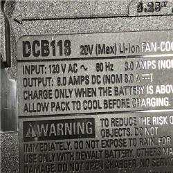 AS-IS DEWALT 20V XR Lithium-Ion Starter Pack with 8.0 Ah and 4.0 Ah Battery Packs and Charger