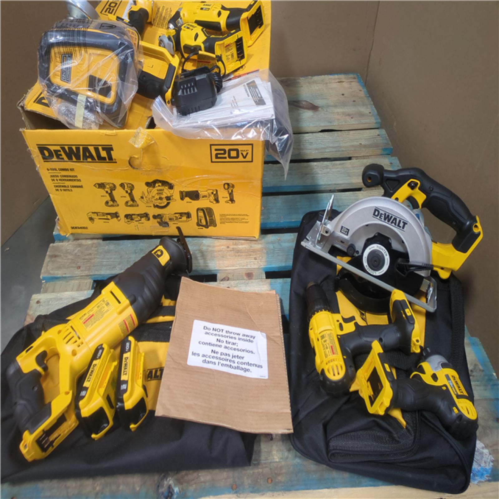 CALIFORNIA AS-IS DEWALT 9-TOOL COMBO KIT
