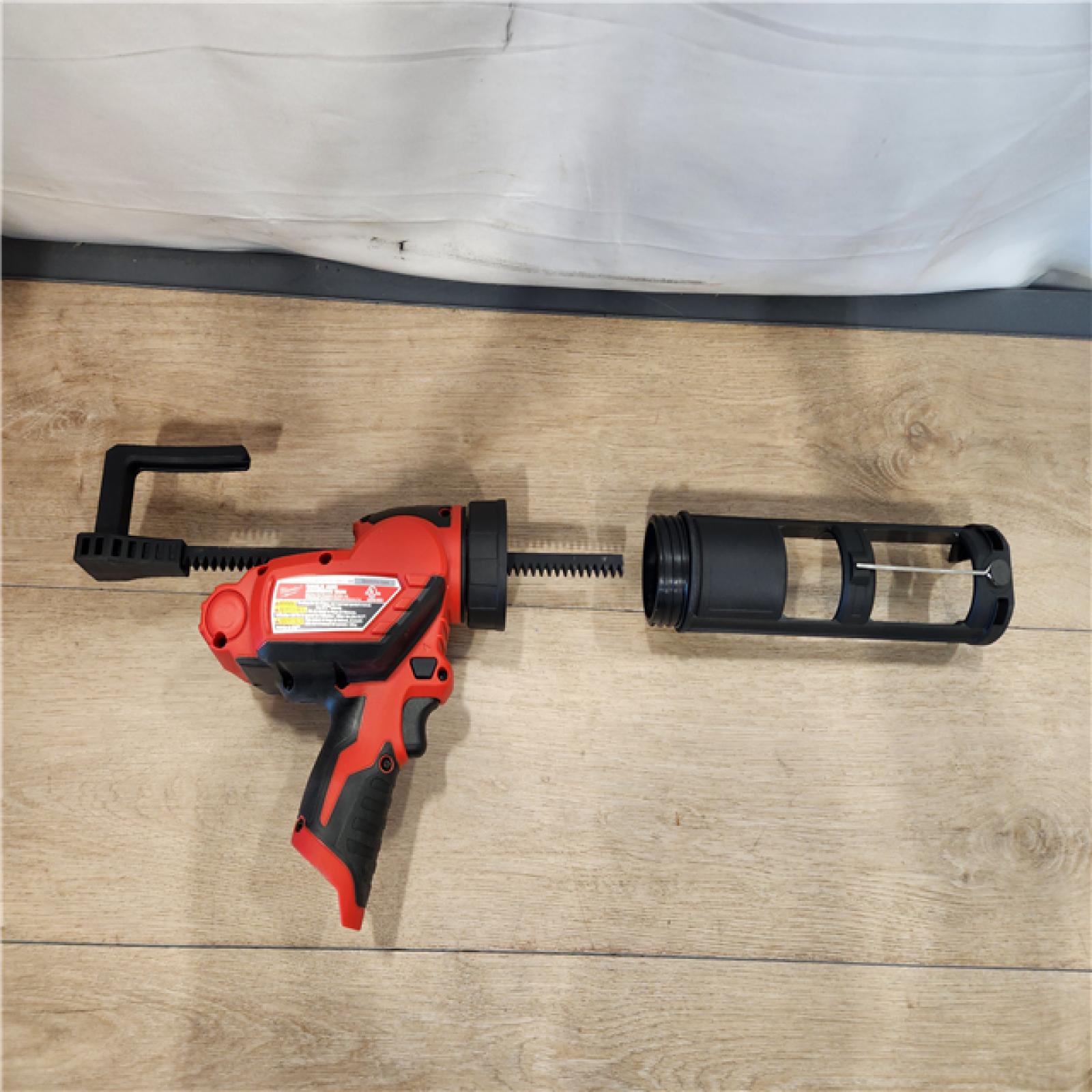 AS-IS- Milwaukee 12V Lithium-Ion Cordless 10 oz. Adhesive and Caulk Gun (Tool-Only)