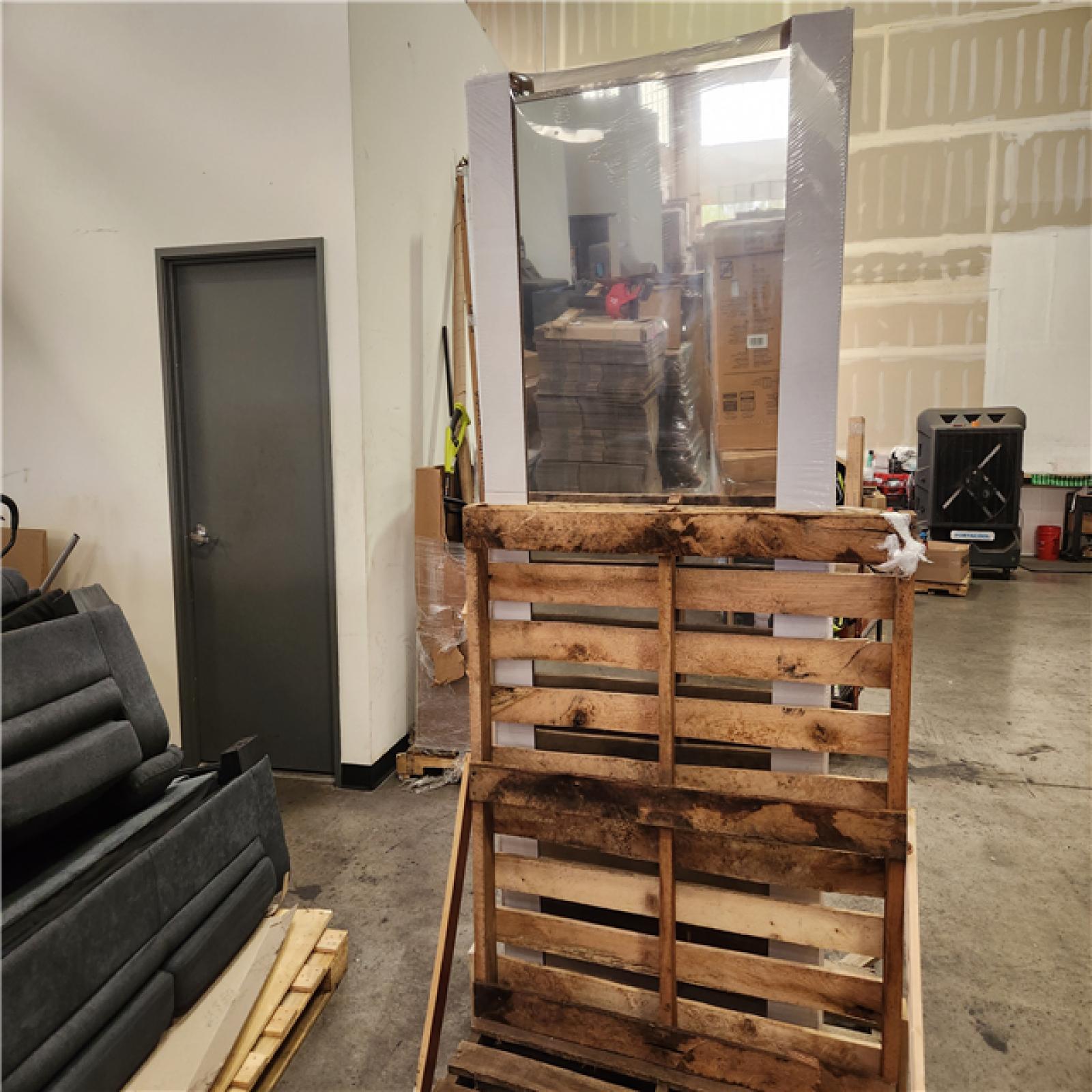 Phoenix Location Impact Plus 72 in. x 80 in. Beveled Edge Backed Mirror Aluminum Frame Glass Interior Closet Sliding Door with Chrome Trim