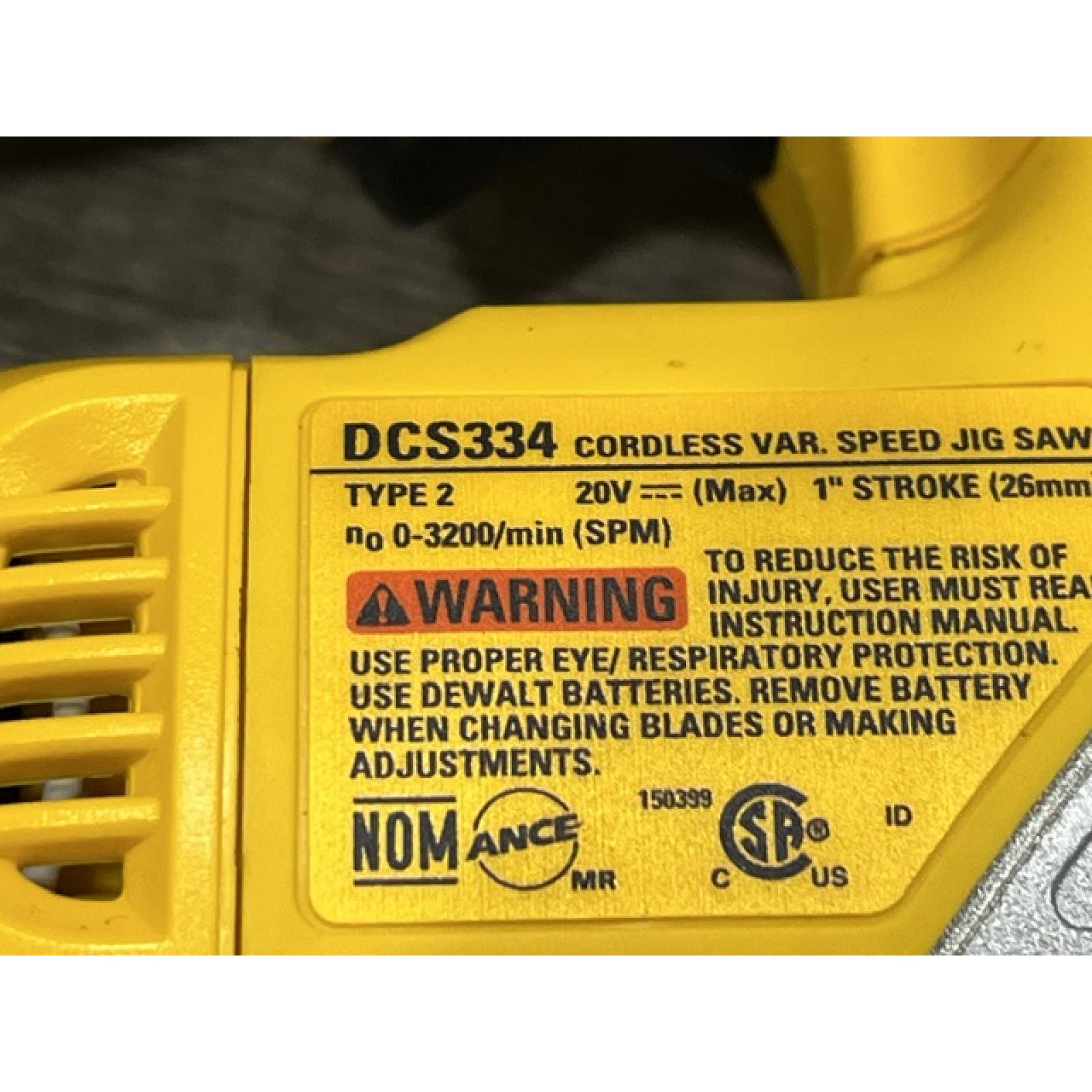AS-IS DEWALT 20V MAX XR Cordless Brushless Jigsaw (Tool Only)