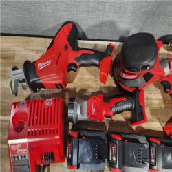 HOUSTON LOCATION - AS - IS Milwaukee 6 Tool Combo Kit W/ (3) Battery & Charger