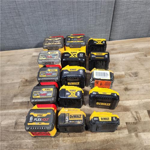 HOUSTON LOCATION - AS-IS DEWALT BATTERY PACK QTY - 15