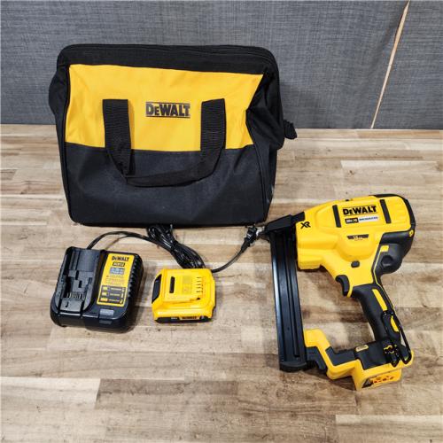 HOUSTON LOCATION - AS - IS DEWALT 20V MAX XR Lithium-Ion Cordless 18-Gauge Narrow Crown Stapler Kit