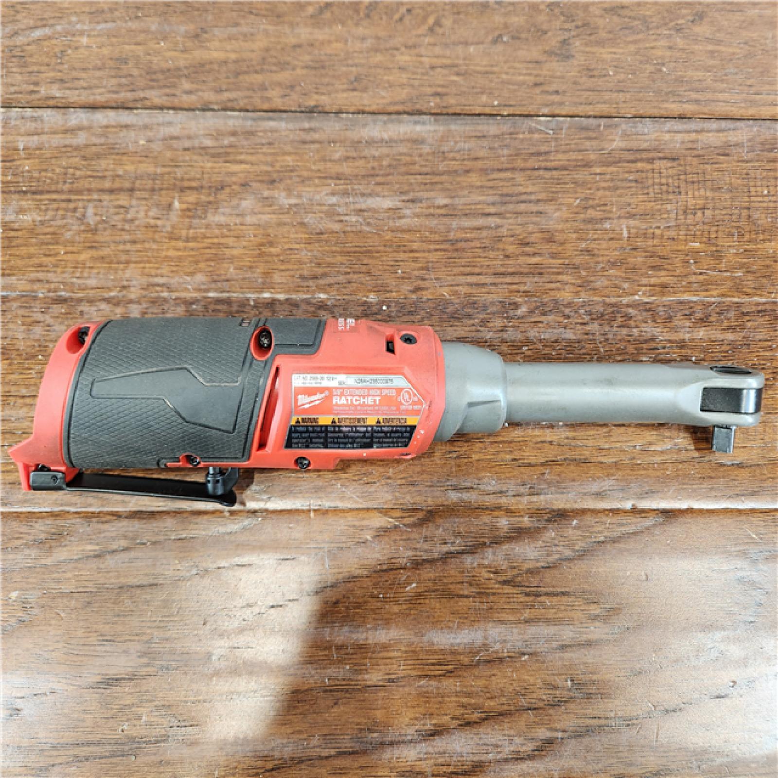 AS-IS Milwaukee M12 FUEL Brushless Cordless 3/8 Extended Reach High Speed Ratchet (Tool Only)