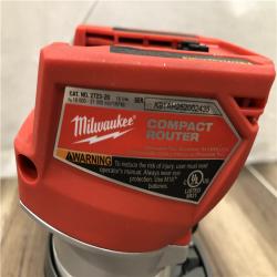 AS-IS Milwaukee FUEL 18V Lithium-Ion Brushless Cordless Compact Router (Tool-Only)