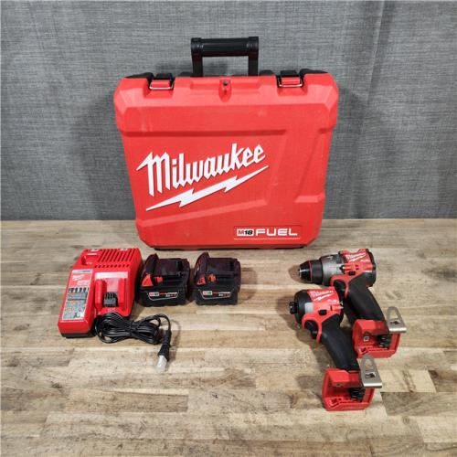 HOUSTON LOCATION - AS-IS Milwaukee FUEL 18V Lithium-Ion Brushless Cordless Hammer Drill and Impact Driver Combo Kit