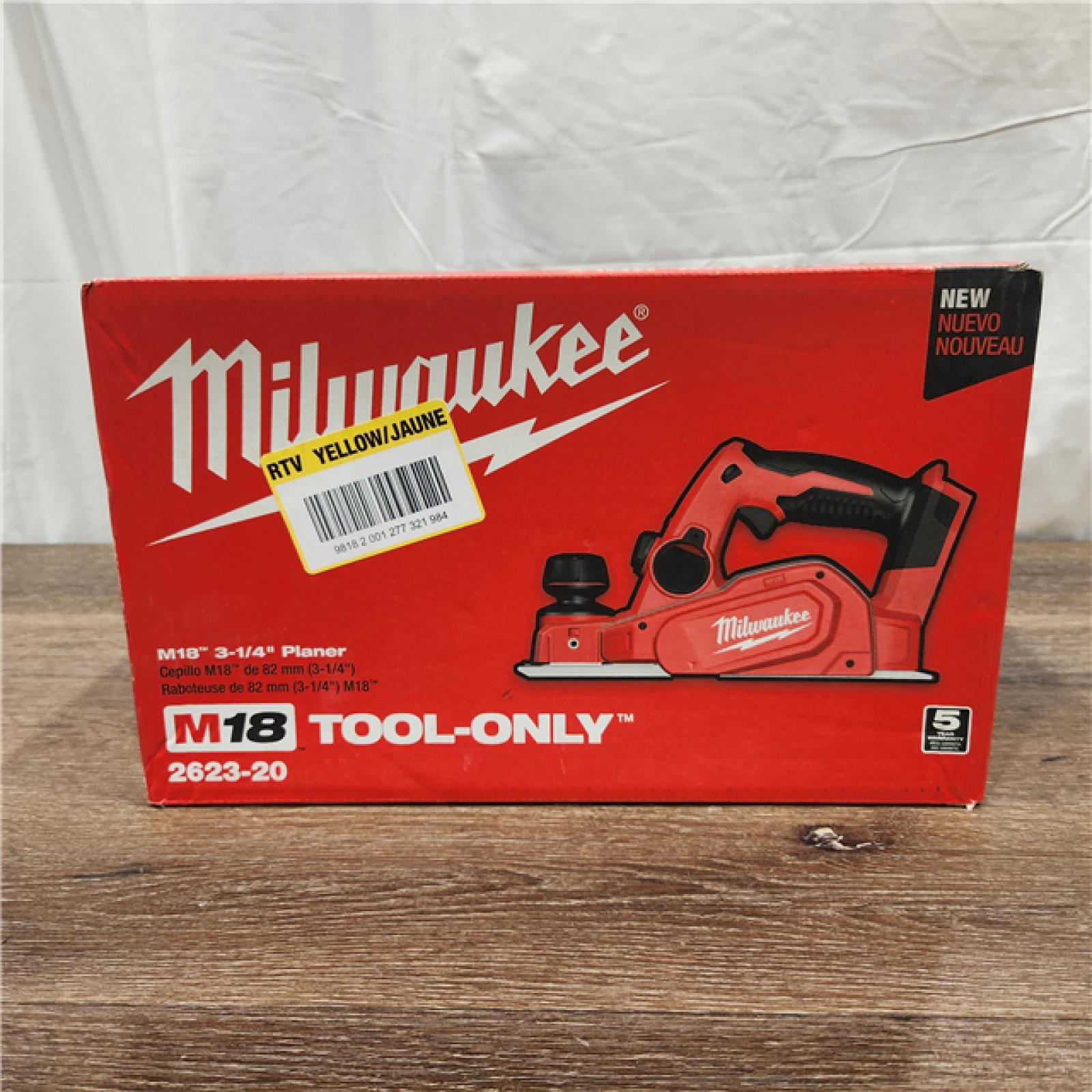AS-IS Milwaukee M18 18-Volt Lithium-Ion Cordless 3-1/4 in. Planer (Tool-Only)