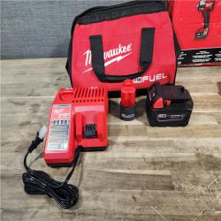 HOUSTON LOCATION - AS-IS (APPEARS LIKE NEW) M18 FUEL 18V Cordless Mid Torque 1/2 in. Impact Wrench W/ M12 FUEL 3/8 in. Ratchet & Battery/Charger Combo Kit
