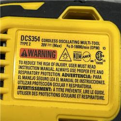 AS-IS DEWALT ATOMIC 20V MAX Lithium-Ion Cordless Brushless Oscillating Tool Kit