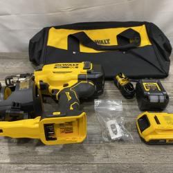 AS-IS DEWALT 20V MAX Lithium-Ion 15-Degree Electric Cordless Roofing Nailer Kit