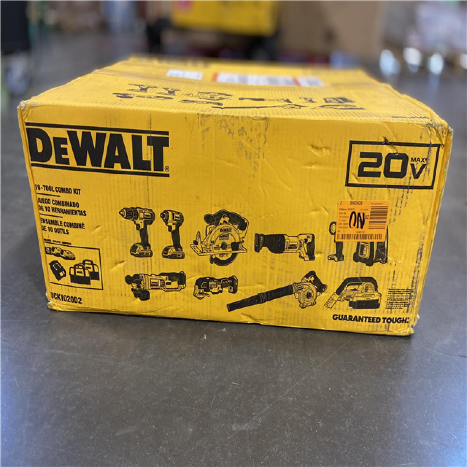 AS-IS - DEWALT 20V MAX Cordless 10 Tool Combo Kit