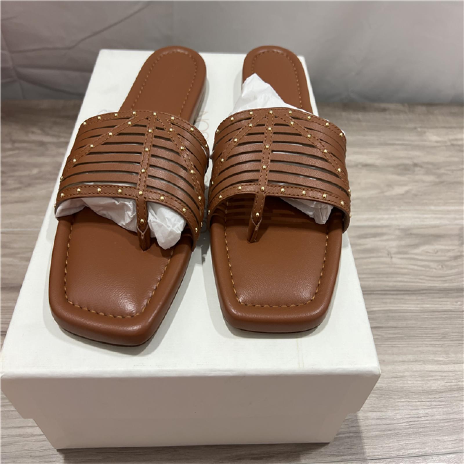 Ulla Johnson  Naomi Sandal Studded Leather Sandals - Rust Copper SZ 39