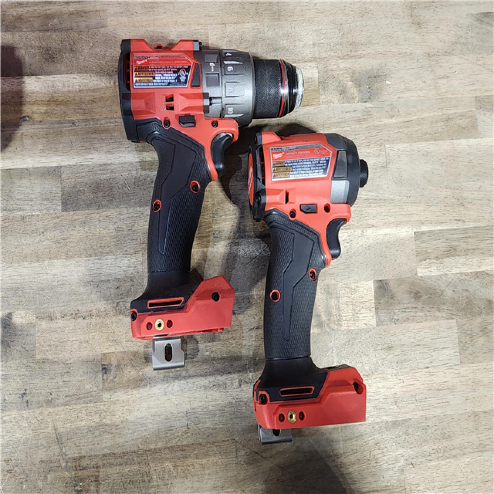 HOUSTON LOCATION - AS-IS MILWAUKEE M18 FUEL 18V Lithium-Ion Brushless Cordless Hammer Drill and Impact Driver Combo Kit (2-Tool) with 2 Batteries
