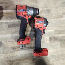 HOUSTON LOCATION - AS-IS MILWAUKEE M18 FUEL 18V Lithium-Ion Brushless Cordless Hammer Drill and Impact Driver Combo Kit (2-Tool) with 2 Batteries