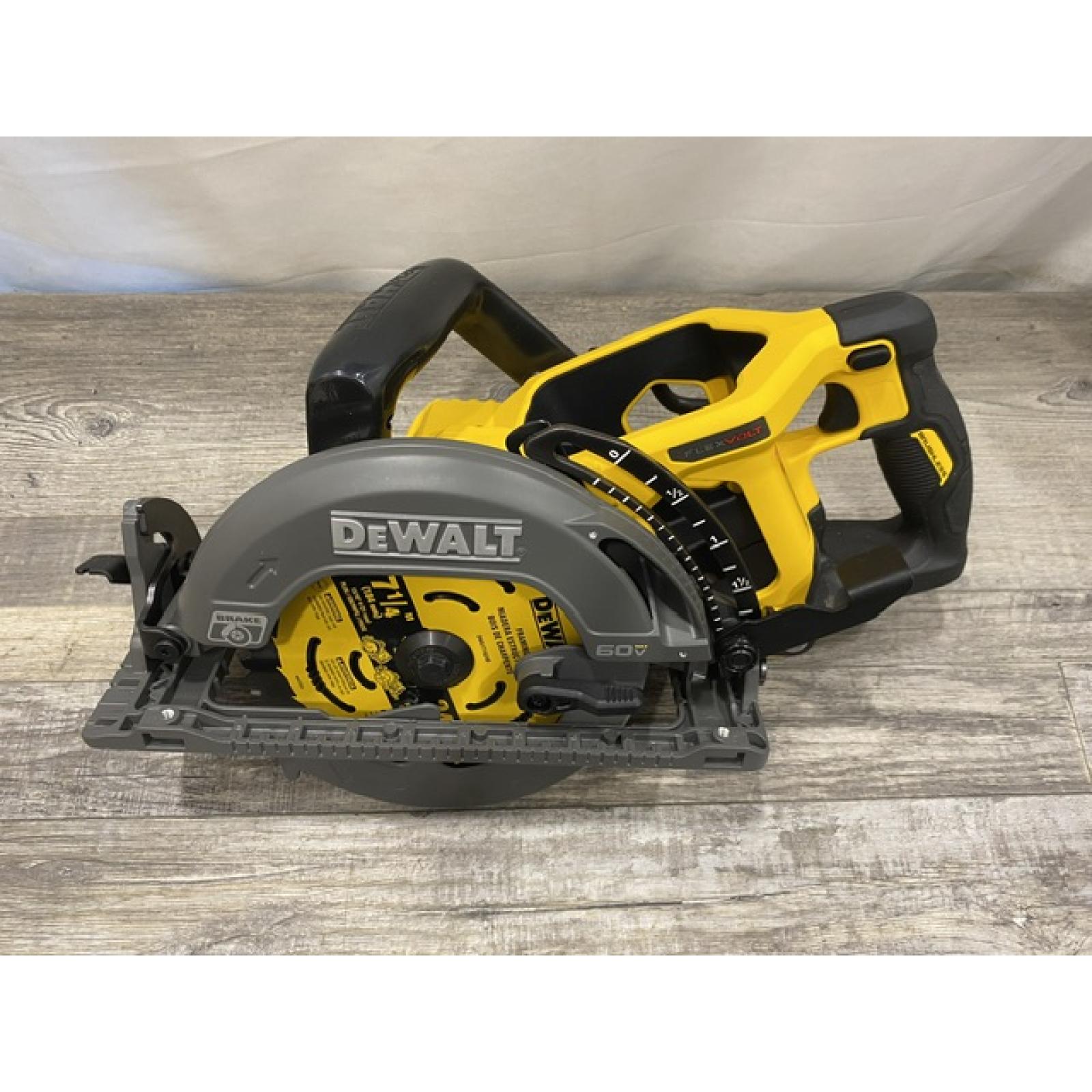 AS-IS DEWALT FLEXVOLT 60V MAX Cordless Brushless 7-1/4 in. Wormdrive Style Circular Saw (Tool Only)