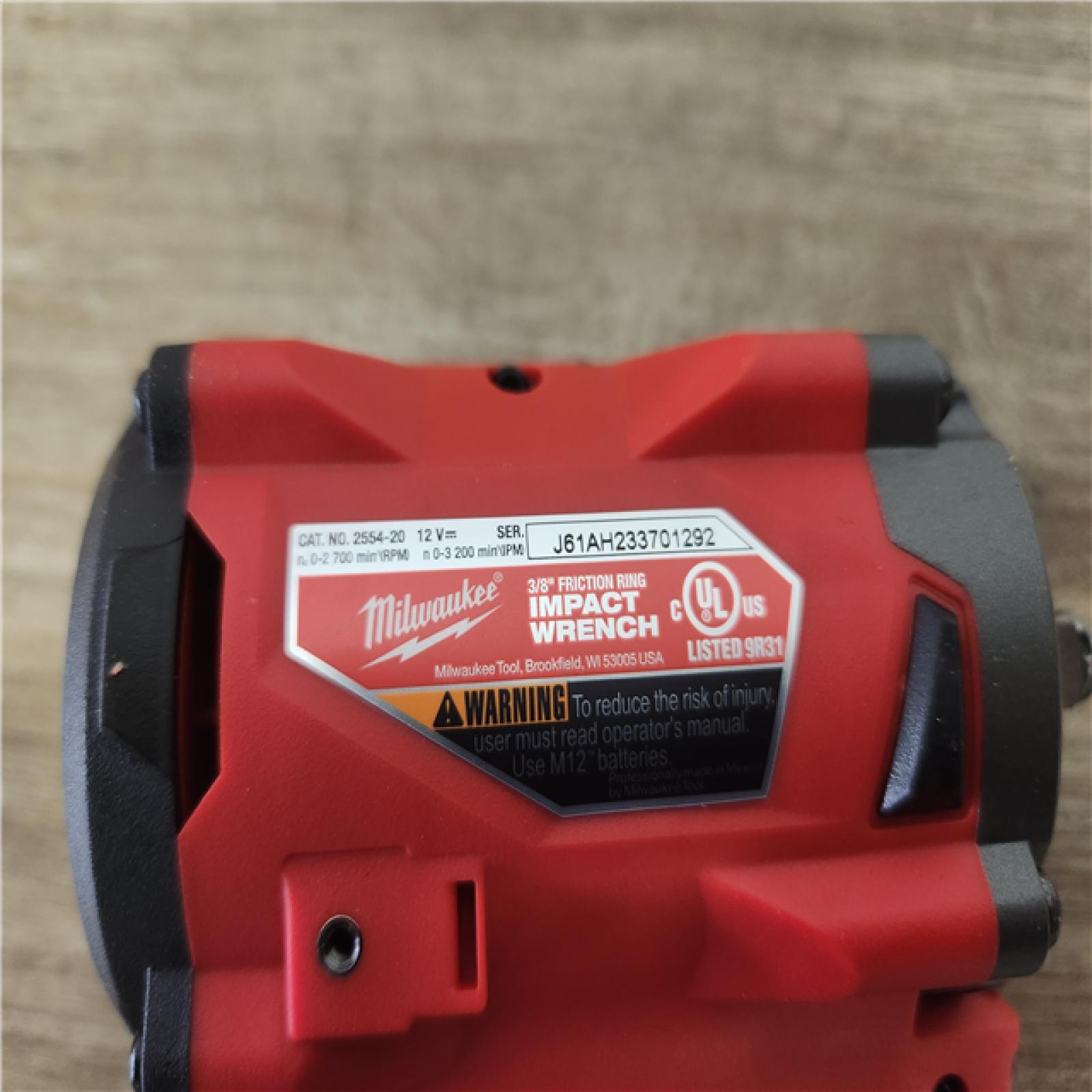 Phoenix Location NEW Milwaukee M12 FUEL 12V Lithium-Ion Brushless Cordless Stubby 3/8 in. Impact Wrench (Tool-Only)