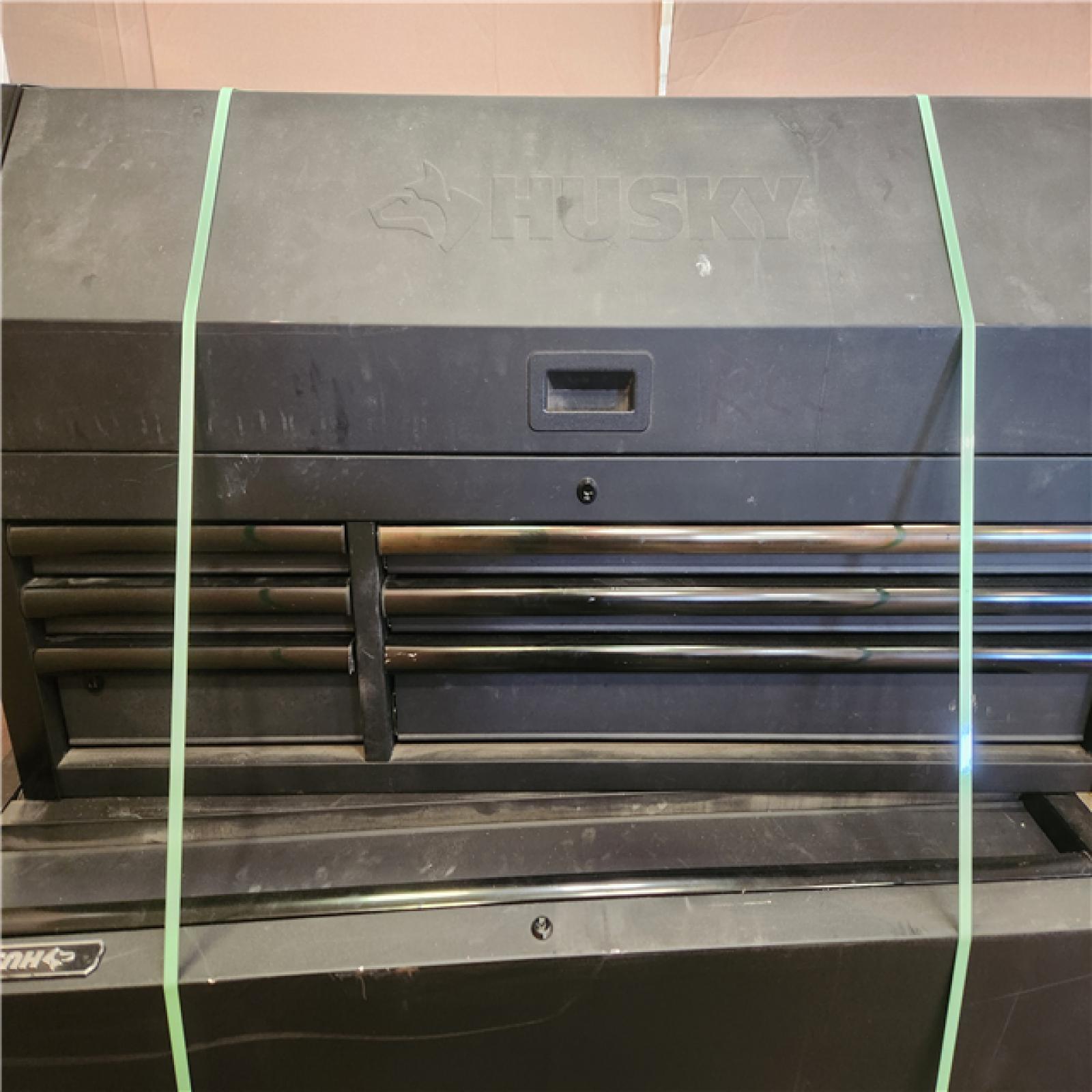 Phoenix AS-IS Husky Tool Storage 52 in. W x 20 in. D Heavy Duty Rolling Tool Chest Combo in Matte Black