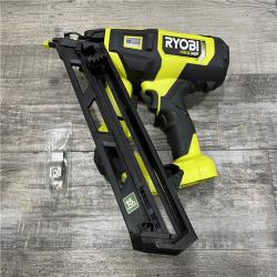 AS-IS RYOBI ONE+ HP 18V Brushless Cordless 15-Gauge 34° Angled Finish Nailer (Tool Only)
