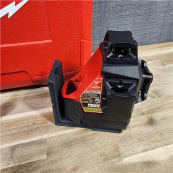 HOUSTON LOCATION - AS-IS (APPEARS LIKE NEW) Milwaukee-3632-21 M12 Green Beam Laser 360Â° 3-Plane Kit
