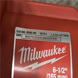 AS-IS Milwaukee 18V Lithium-Ion Cordless 6-1/2 in. Circular Saw (Tool-Only)