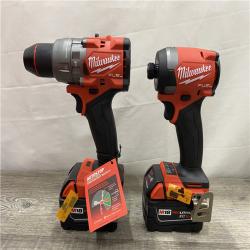 AS-IS Milwaukee FUEL 18V Lithium-Ion Brushless Cordless Hammer Drill and Impact Driver Combo Kit