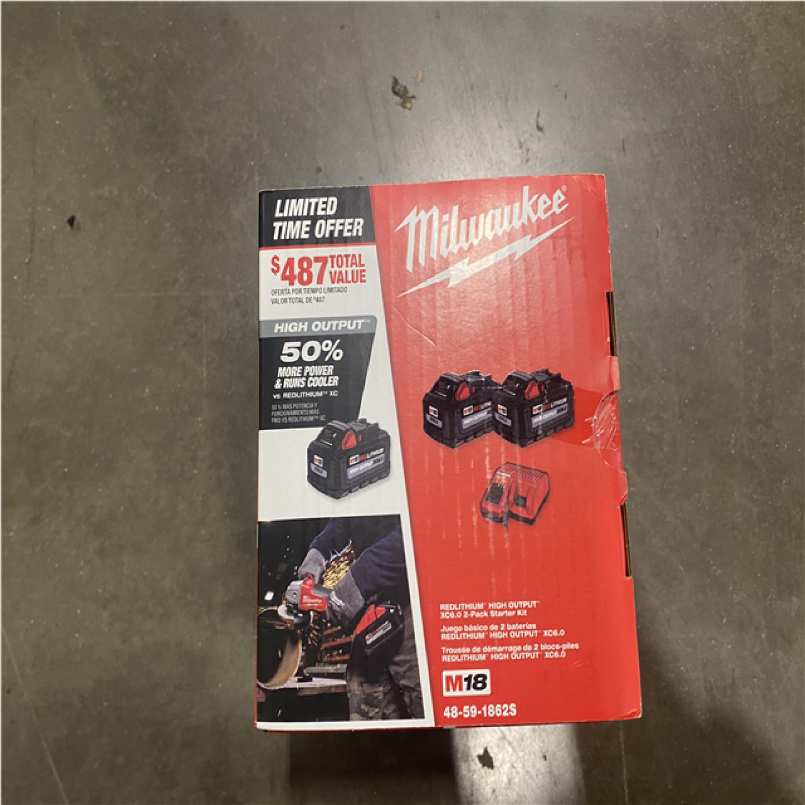 NEW- Milwaukee 18-Volt Lithium-Ion High Output Starter Kit