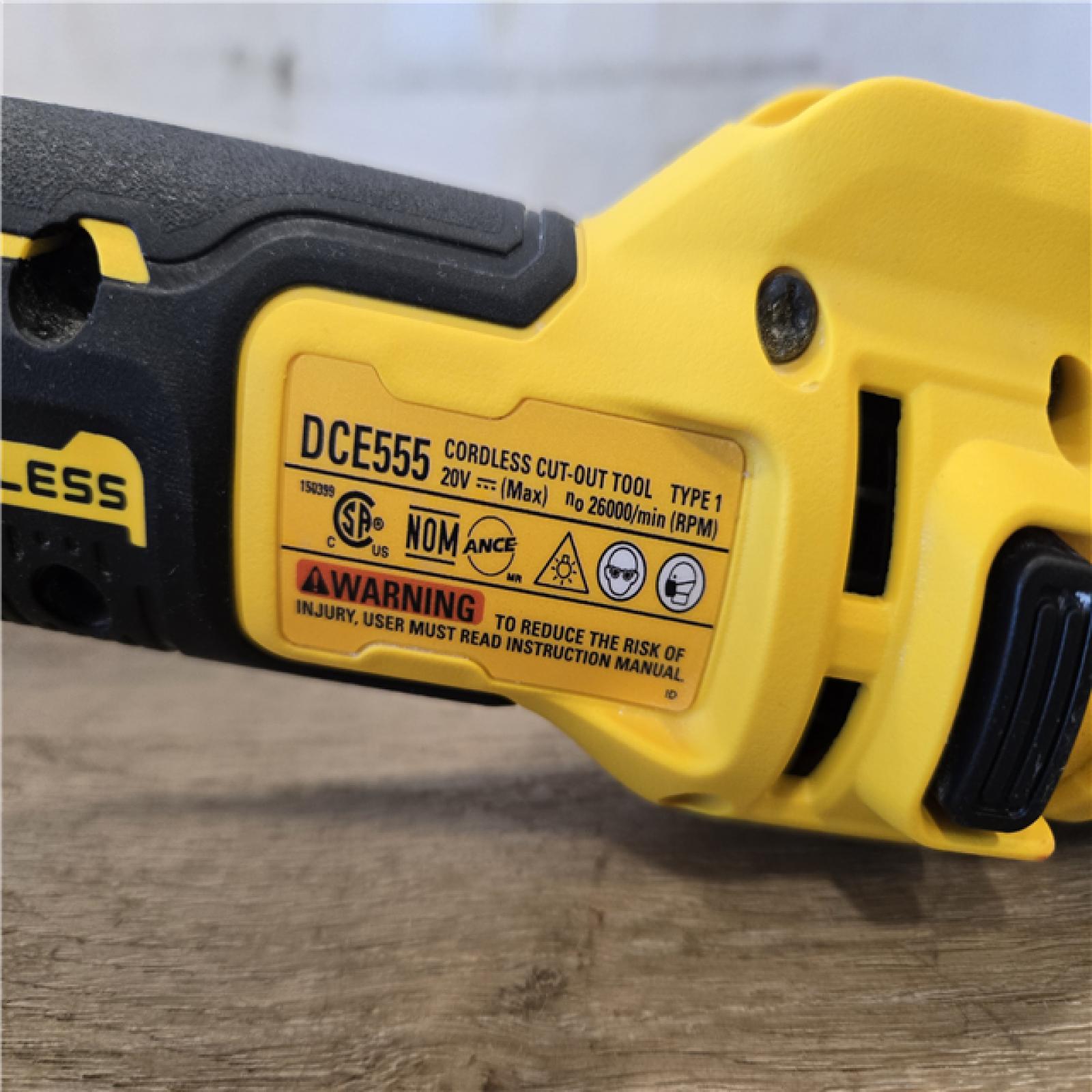 AS-IS DEWALT XR 20V Cordless Rotary Drywall Cut-Out Tool (Tool Only)