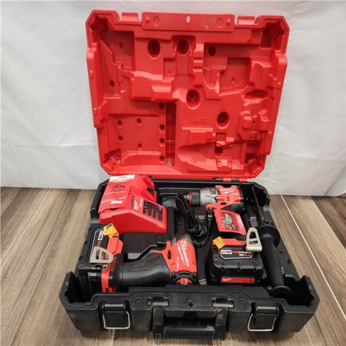 NEW! - Milwaukee M18 FUEL 18V Lithium-Ion Brushless Cordless Hammer Drill and Impact Driver Combo Kit (2-Tool) with 2 Batteries