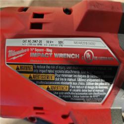 HOUSTON LOCATION - AS-IS Milwaukee  FUEL 18V Lithium-Ion Brushless Cordless 1/2 in. Impact Wrench with Friction Ring (Tool-Only)