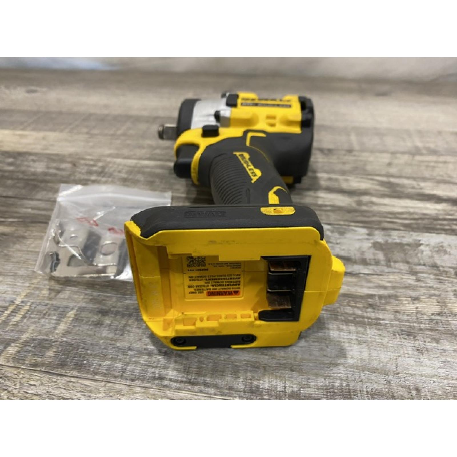 AS-IS DEWALT ATOMIC 20V MAX Cordless Brushless 1/2 in. Variable Speed Impact Wrench (Tool Only)