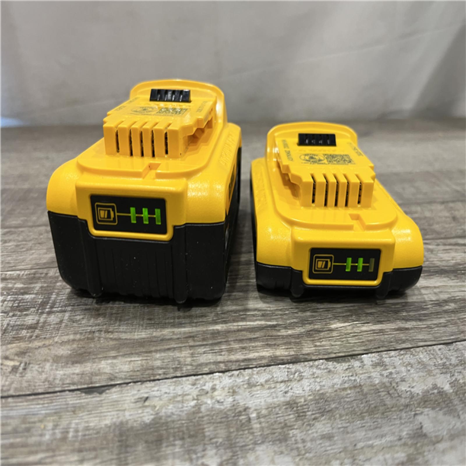 AS-IS DEWALT 20V MAX Lithium-Ion Battery Kit with 5.0Ah and 2.0Ah Battery and Charger